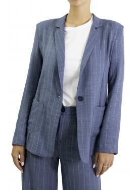 Giacca gessata con bottone  Options